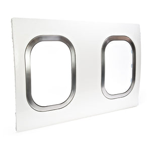 727 Double Window - White