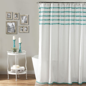Aria Pom Pom Shower Curtain